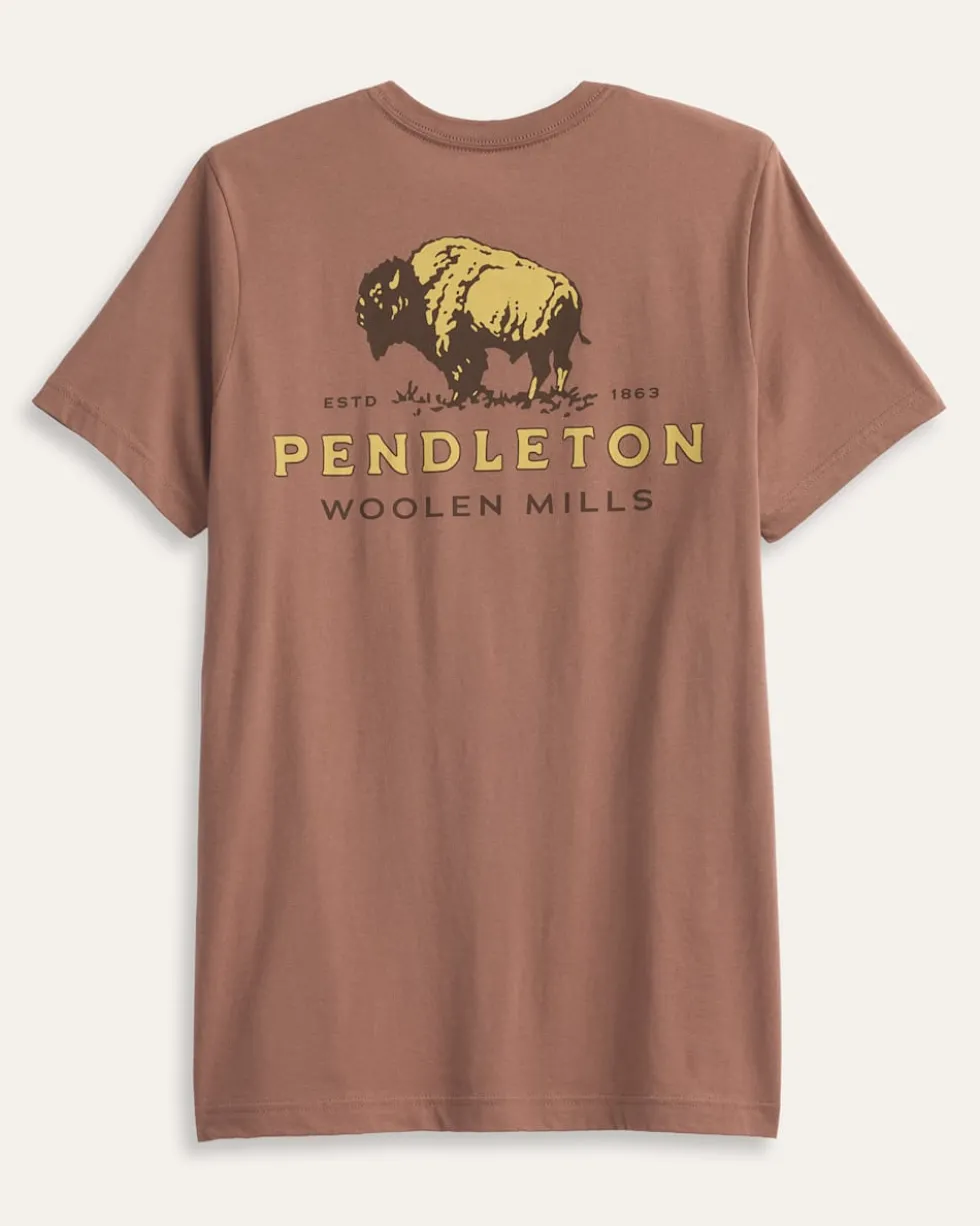 MEN'S SHORT-SLEEVE VINTAGE BISON GRAPHIC TEE