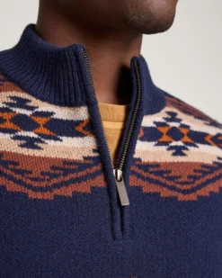 MEN'S TUMALO RIDGE LAMBSWOOL QUARTER-ZIP SWEATER