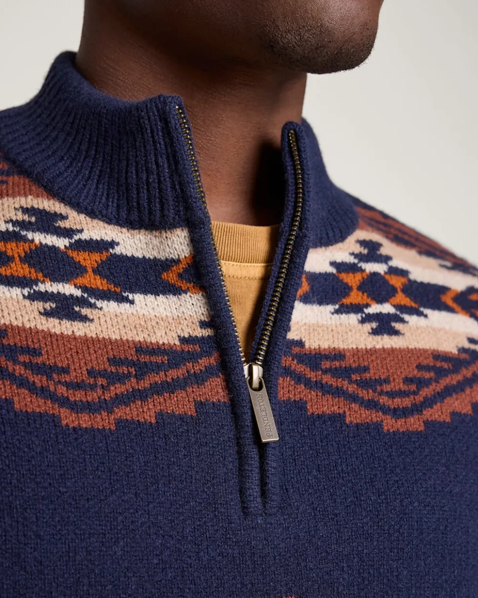 MEN'S TUMALO RIDGE LAMBSWOOL QUARTER-ZIP SWEATER