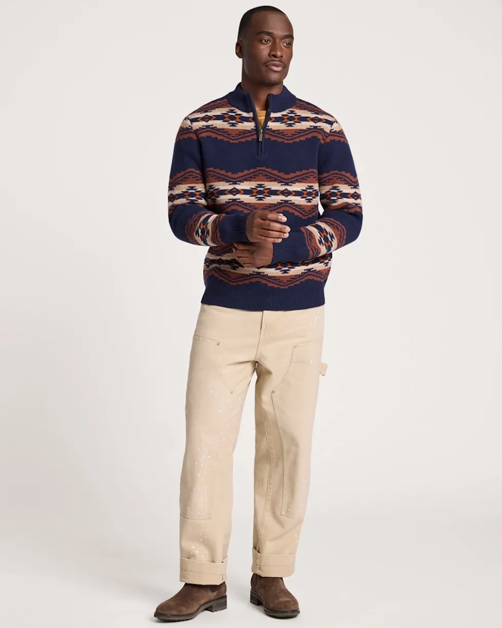 MEN'S TUMALO RIDGE LAMBSWOOL QUARTER-ZIP SWEATER