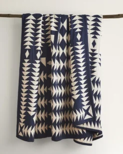 MIDNIGHT NOVA COTTON MATELASSE COVERLET
