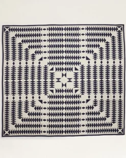 MIDNIGHT NOVA COTTON MATELASSE COVERLET