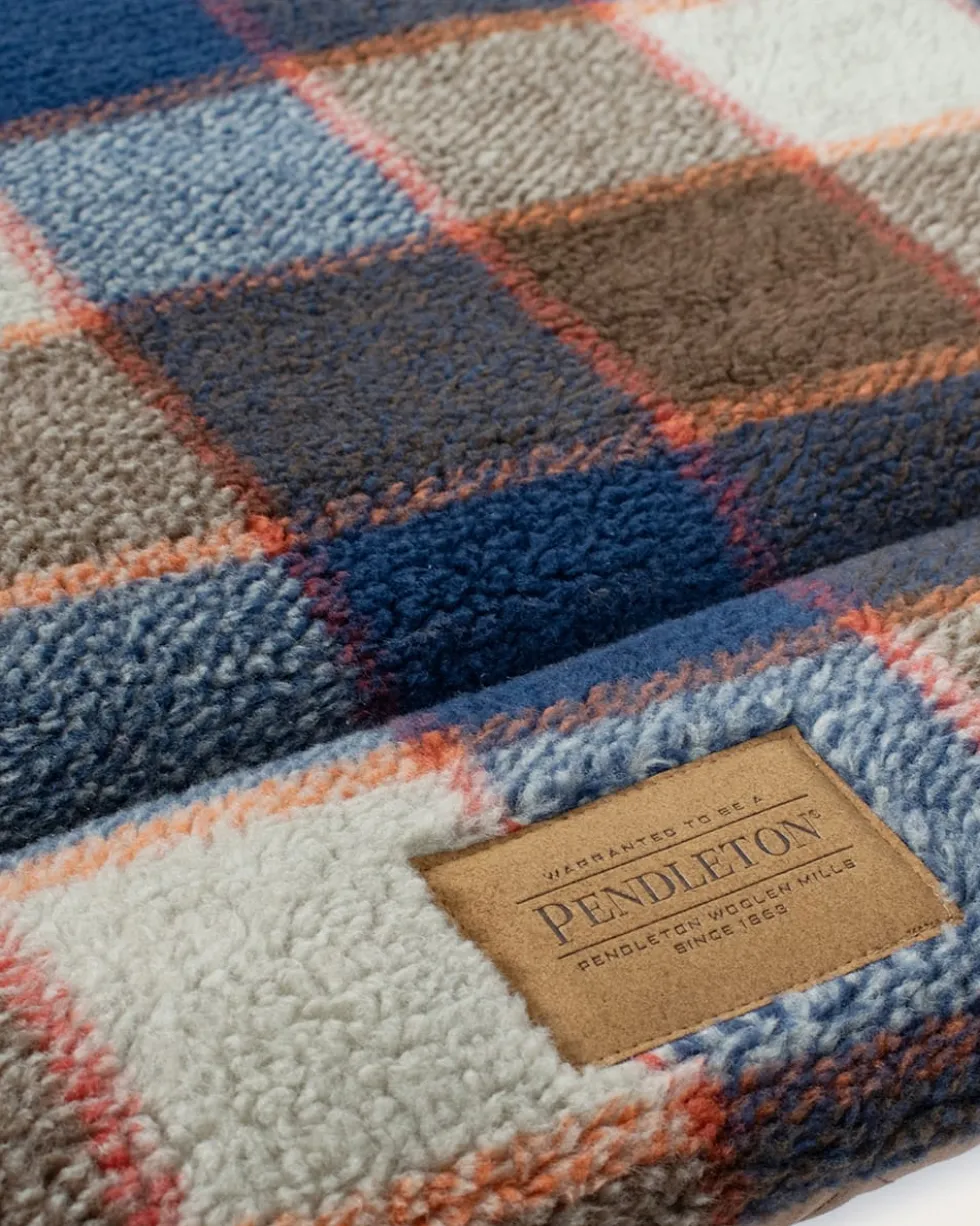 MOUNTAIN PLAID PET BED - COMFORT CUSHION