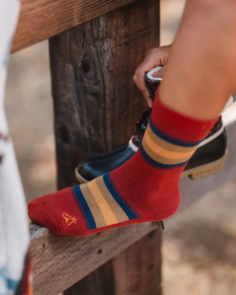 NATIONAL PARK STRIPE CREW SOCKS