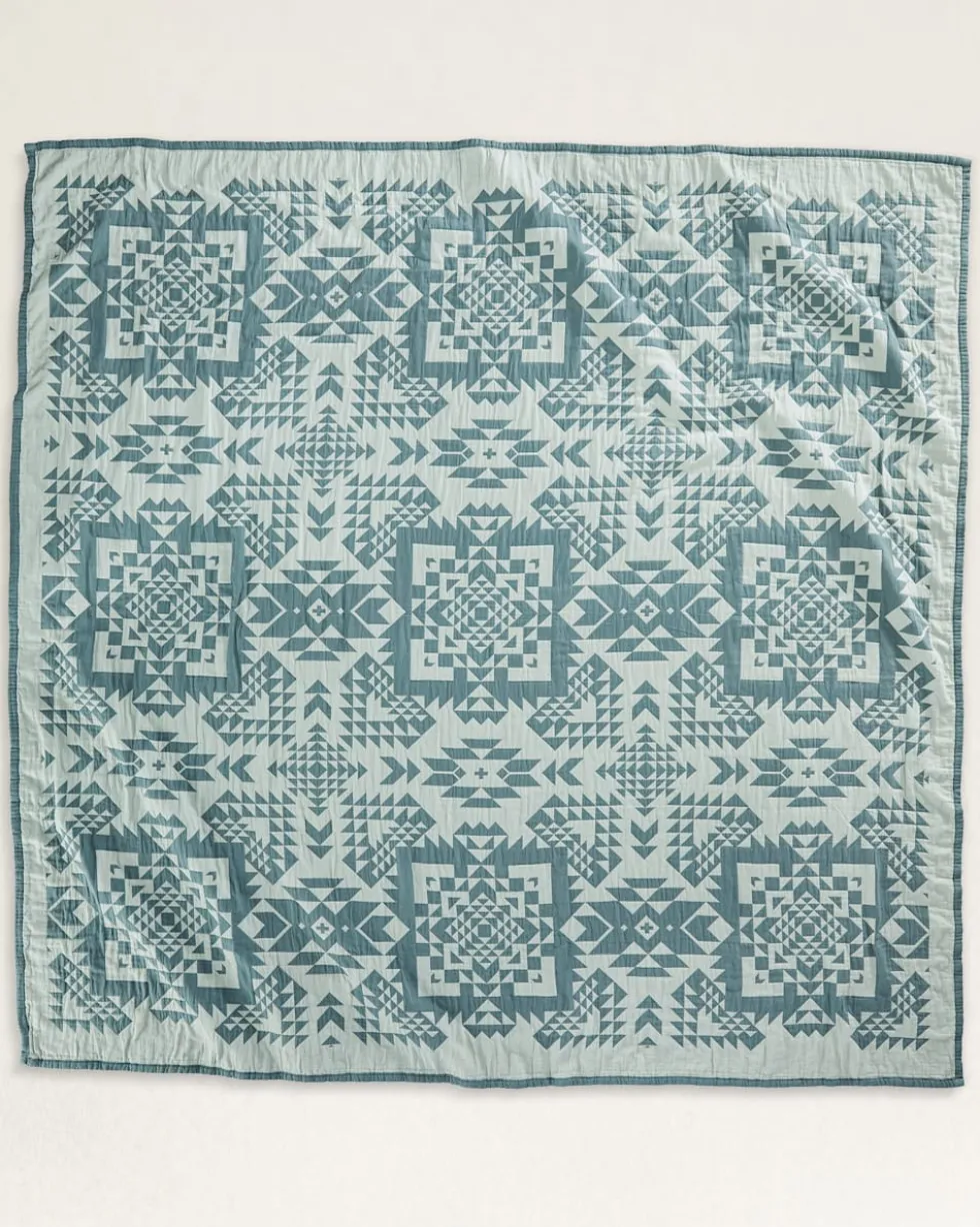 OPAL SPRINGS COTTON MATELASSE COVERLET
