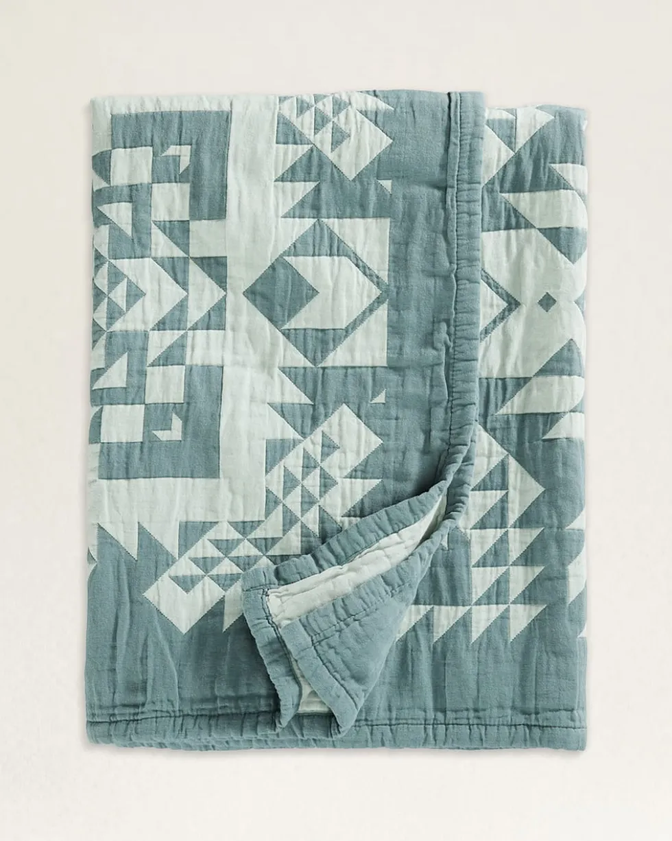 OPAL SPRINGS COTTON MATELASSE COVERLET