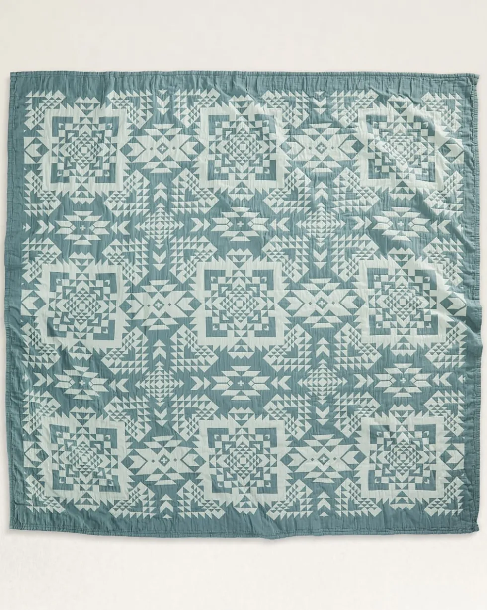 OPAL SPRINGS COTTON MATELASSE COVERLET