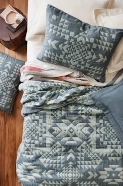 OPAL SPRINGS COTTON MATELASSE COVERLET SET