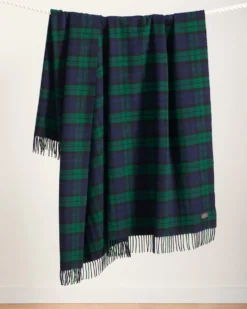 PLAID 5TH AVENUE MERINO THROW