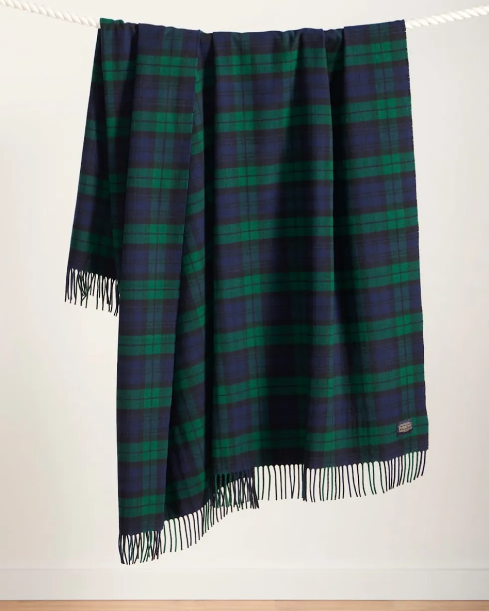 PLAID 5TH AVENUE MERINO THROW