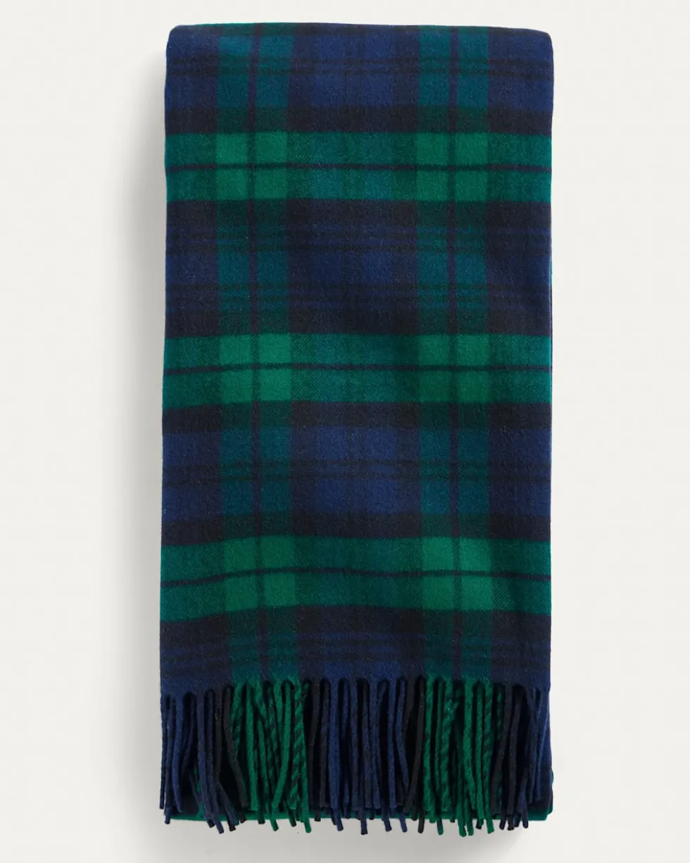 PLAID 5TH AVENUE MERINO THROW