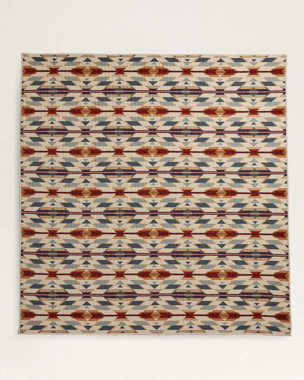 PRAIRIE SPRINGS PRINTED COVERLET SET