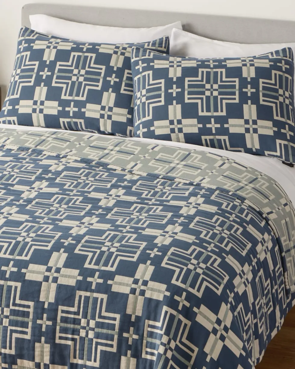 SAN MARCOS COTTON MATELASSE COVERLET SET
