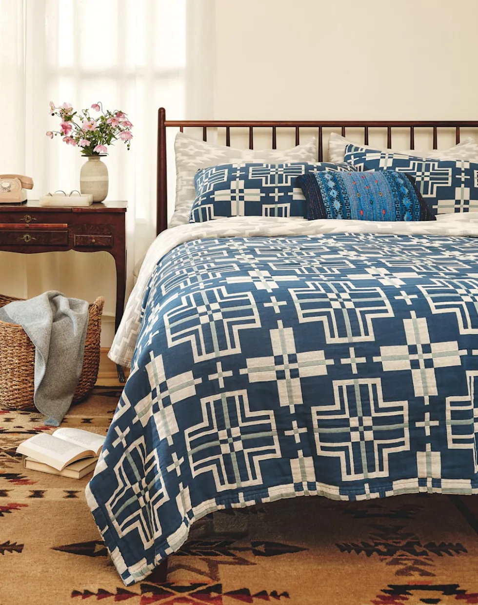 SAN MARCOS COTTON MATELASSE COVERLET SET