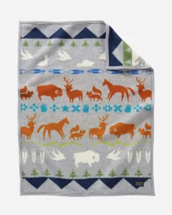 SHARED PATHS CRIB BLANKET