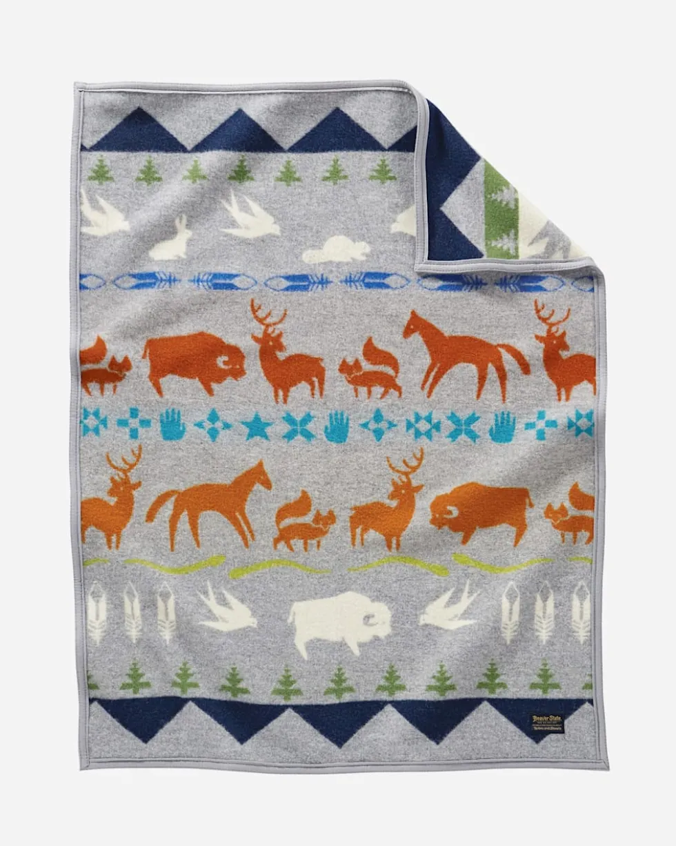 SHARED PATHS CRIB BLANKET