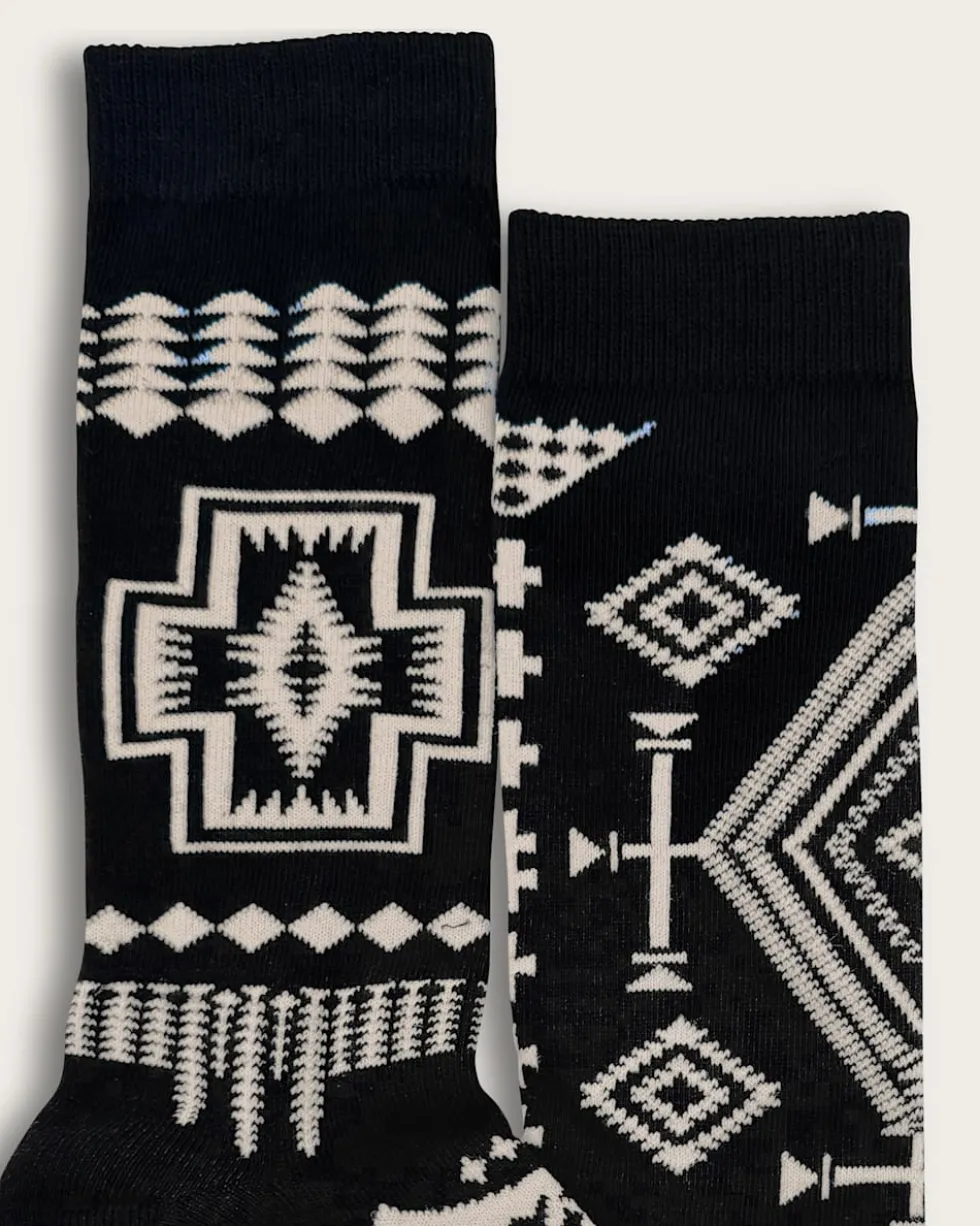 TRIO PATTERN CREW SOCKS