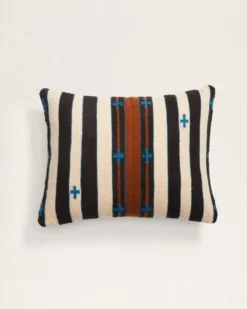 TURQUOISE CROSSES LUMBAR PILLOW
