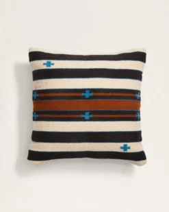 TURQUOISE CROSSES SQUARE PILLOW