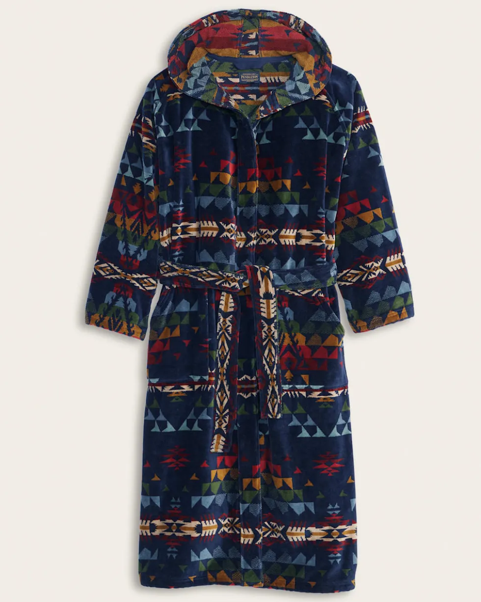 UNISEX AUTUMN BIRCH COTTON TERRY VELOUR BATHROBE