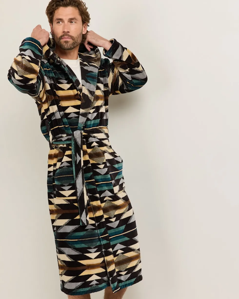 UNISEX WYETH TRAIL COTTON TERRY VELOUR BATHROBE