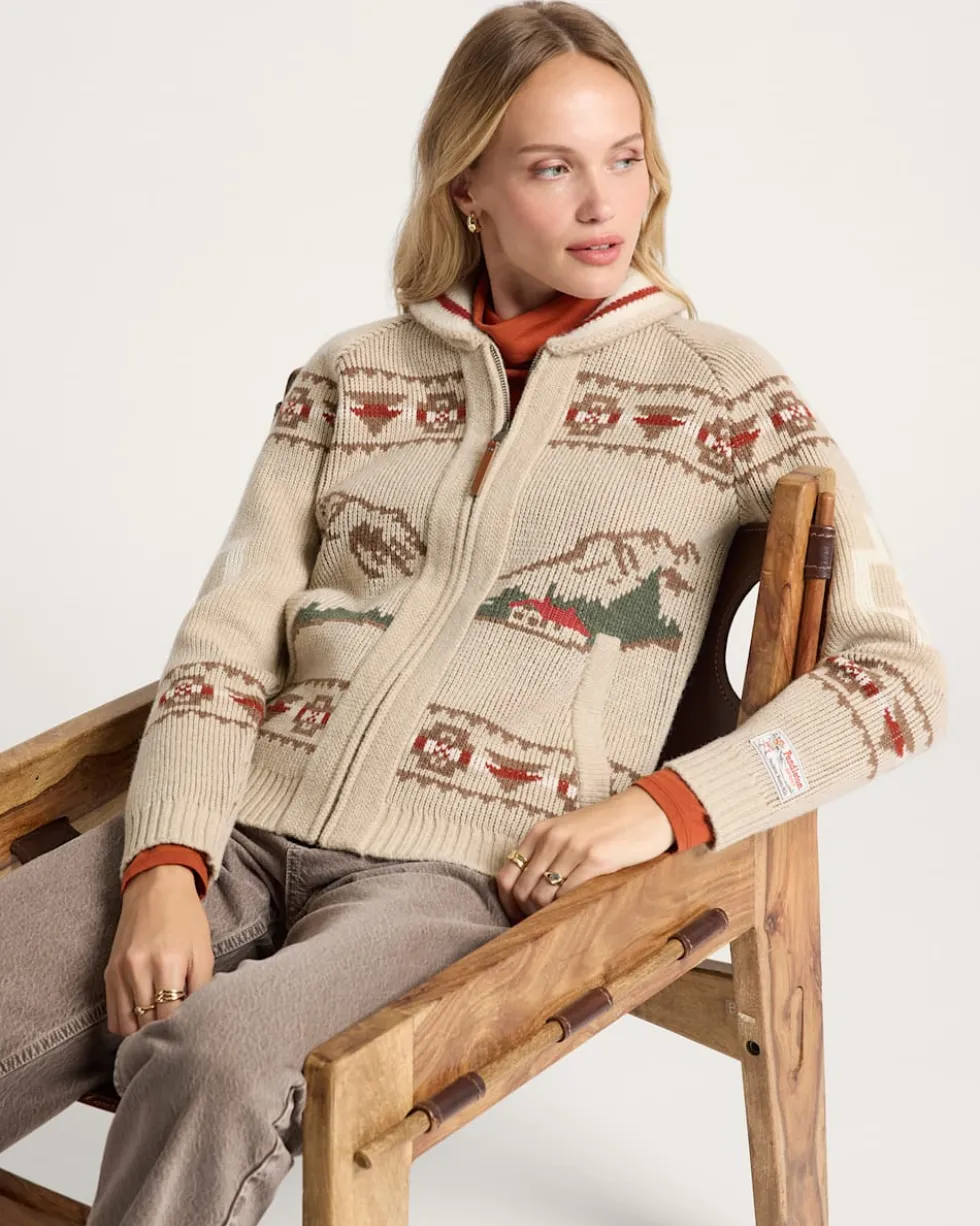 WOMEN'S ALPINE LAMBSWOOL ZIP CARDIGAN