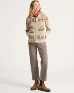 WOMEN'S ALPINE LAMBSWOOL ZIP CARDIGAN