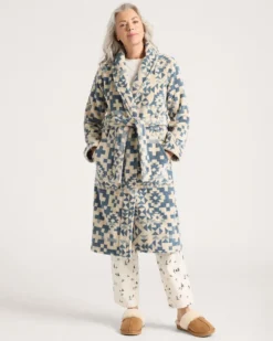 WOMEN'S BLUE RIDGE COTTON TERRY VELOUR BATHROBE