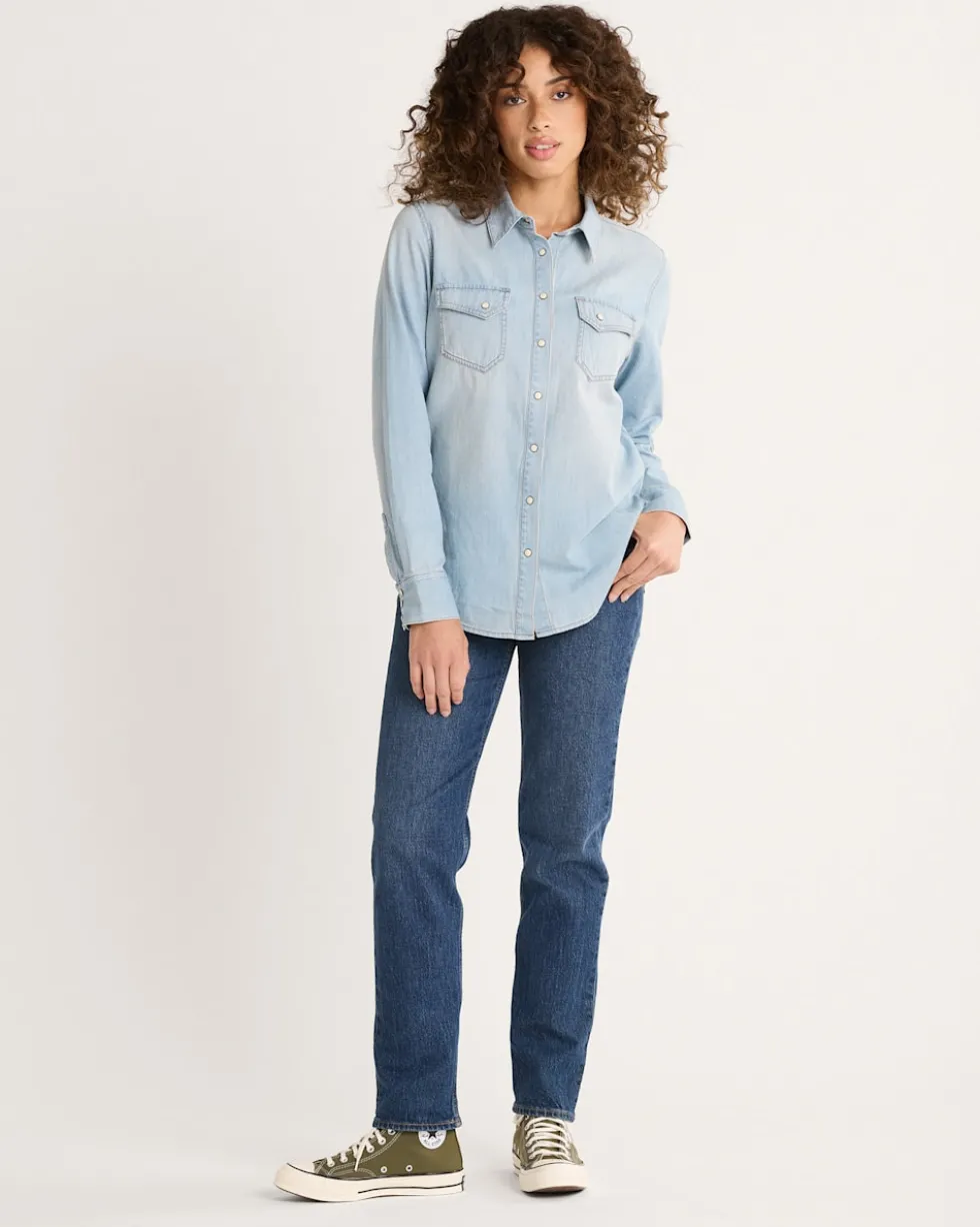 WOMEN'S CHAMBRAY GAMBLER SHIRT