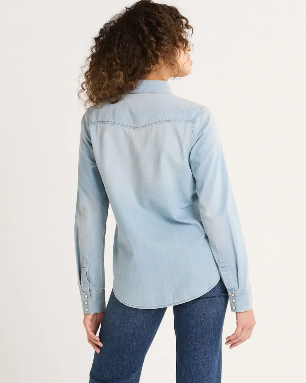 WOMEN'S CHAMBRAY GAMBLER SHIRT