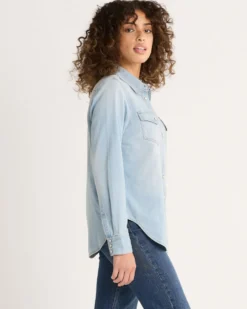 WOMEN'S CHAMBRAY GAMBLER SHIRT