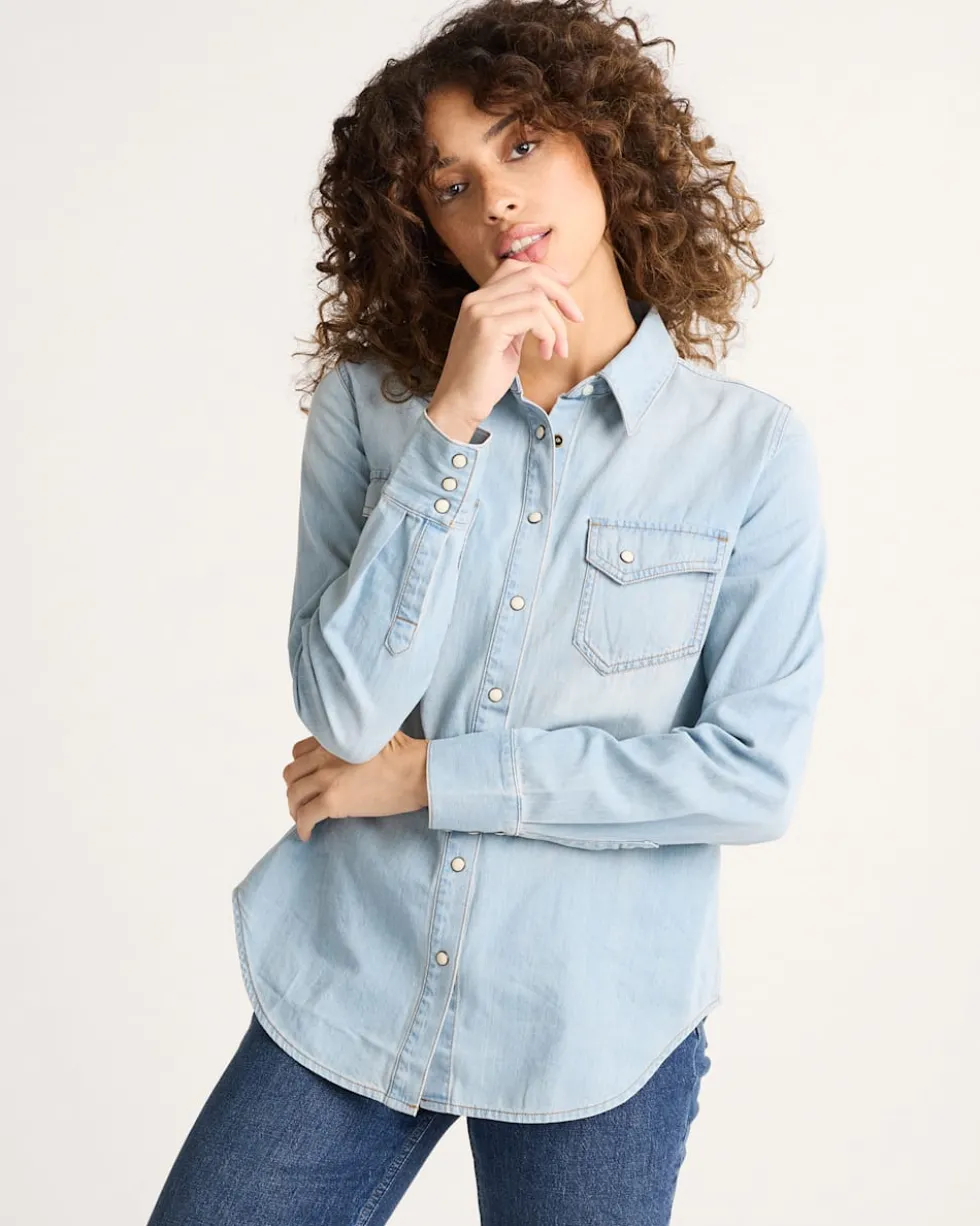 WOMEN'S CHAMBRAY GAMBLER SHIRT