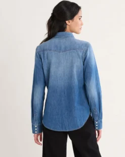 WOMEN'S CHAMBRAY GAMBLER SHIRT