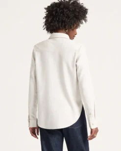 WOMEN'S COTTON FLANNEL RELAXED SHIRT
