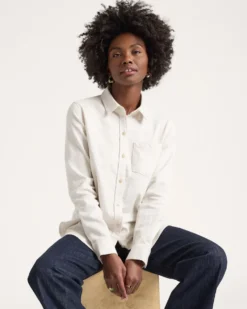 WOMEN'S COTTON FLANNEL RELAXED SHIRT