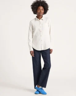 WOMEN'S COTTON FLANNEL RELAXED SHIRT