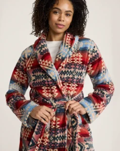 WOMEN'S COTTON TERRY VELOUR BATHROBE