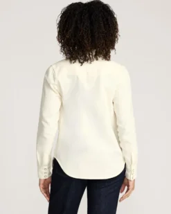 WOMEN'S COTTON TWILL GAMBLER SHIRT