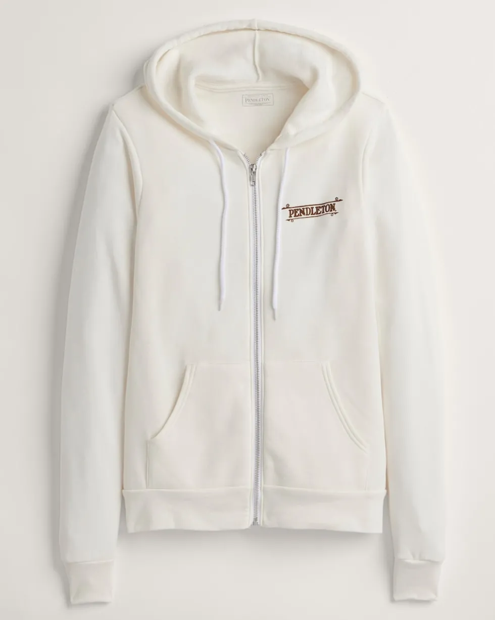 WOMEN'S COWGIRL GRAPHIC ZIP HOODIE