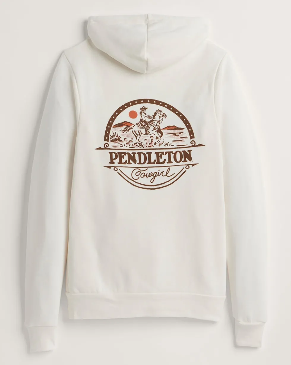 WOMEN'S COWGIRL GRAPHIC ZIP HOODIE