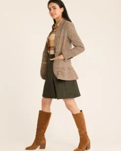 WOMEN'S DAVIS GLEN PLAID WOOL BLAZER