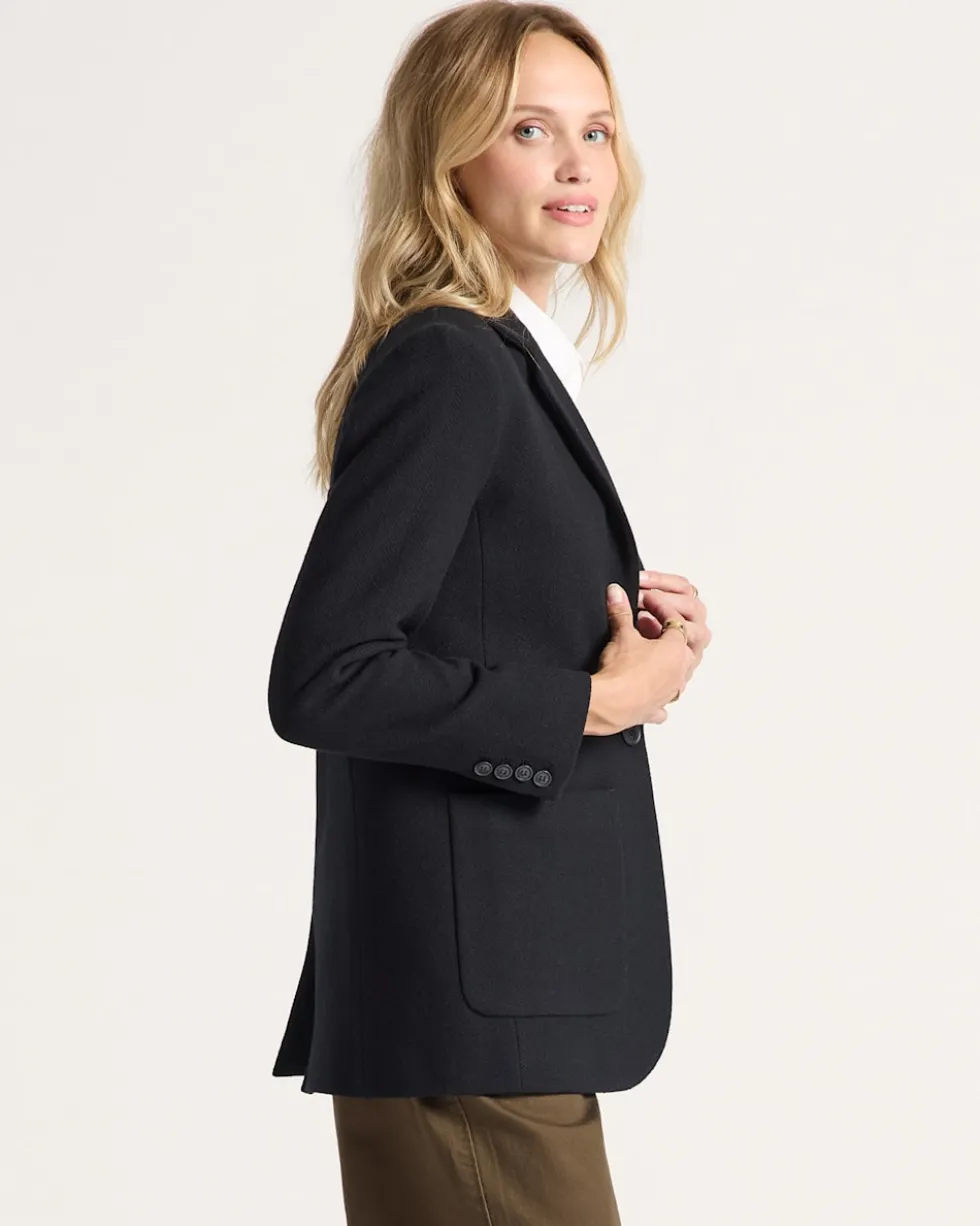 WOMEN'S DAVIS HERRINGBONE WOOL BLAZER