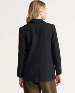 WOMEN'S DAVIS HERRINGBONE WOOL BLAZER