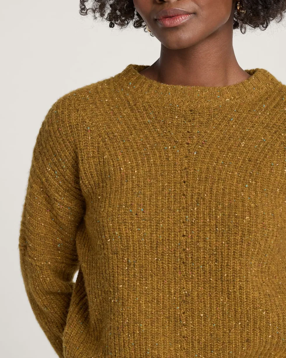WOMEN'S DONEGAL EYELET SWEATER