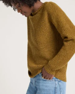 WOMEN'S DONEGAL EYELET SWEATER