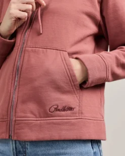 WOMEN'S EMBROIDERED GRAPHIC ZIP HOODIE