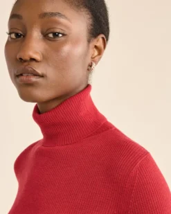 WOMEN'S FITTED MERINO TURTLENECK