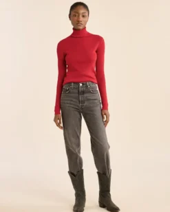 WOMEN'S FITTED MERINO TURTLENECK