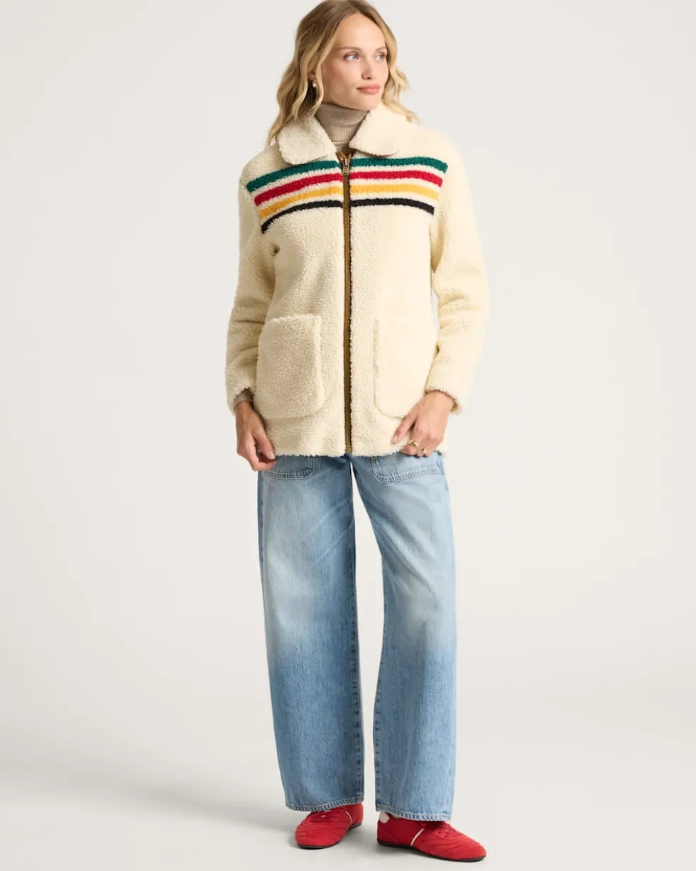 WOMEN'S GLACIER SUNSET SHERPA FLEECE JACKET