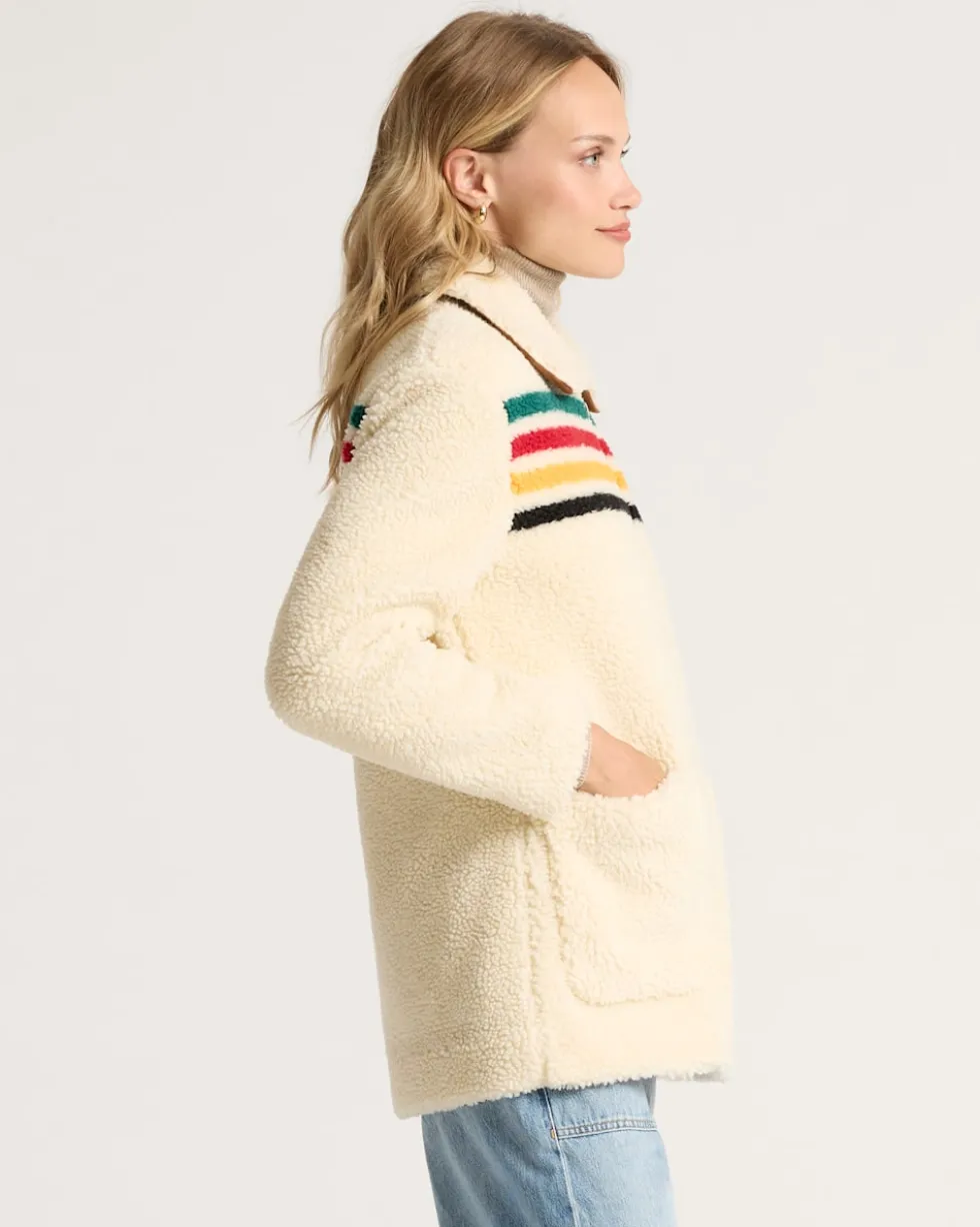 WOMEN'S GLACIER SUNSET SHERPA FLEECE JACKET